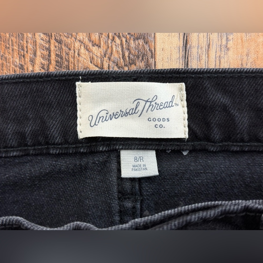 Universal Thread Women's Black High Rise Flare Legs Denim Jeans, Size 8R - Picture 12 of 16